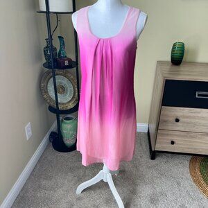 VENUS Two-Toned Ombre Purple Pink White Shift Dress